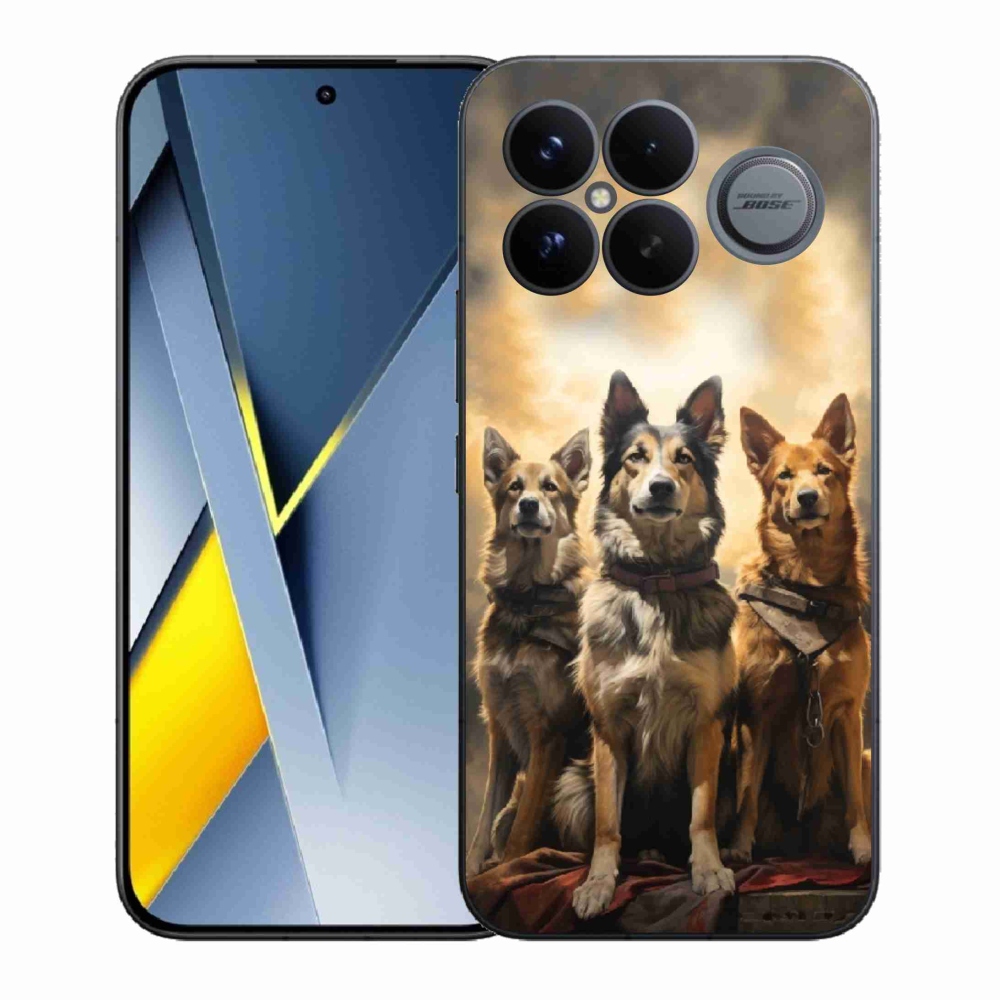 Gelový kryt mmCase na Xiaomi Poco F8 Ultra - tři psi