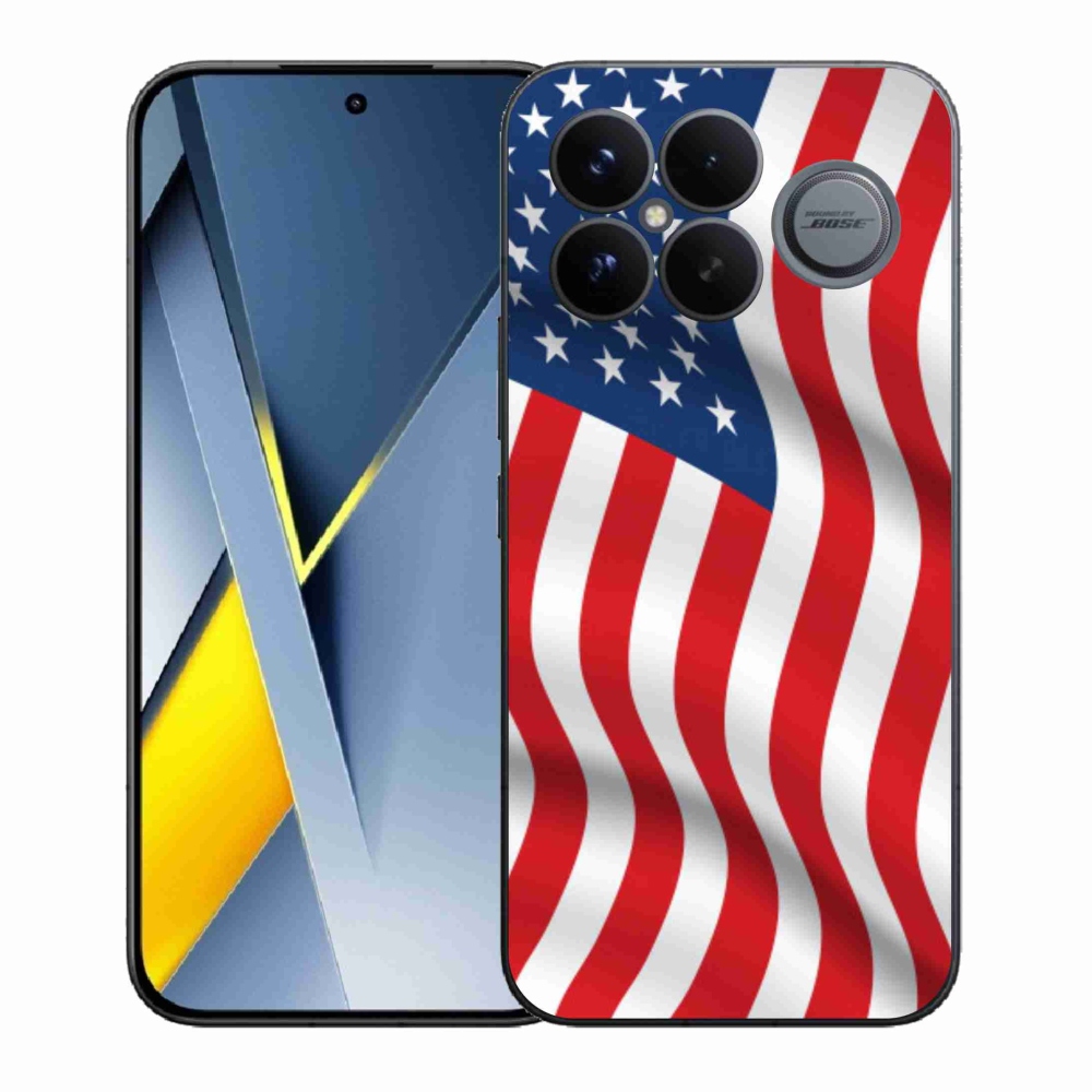 Gelový kryt mmCase na Xiaomi Poco F8 Ultra - USA vlajka
