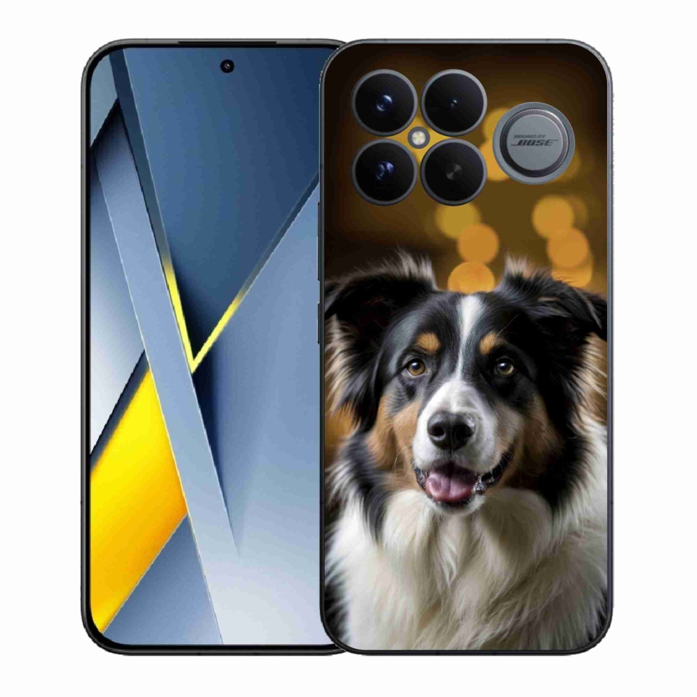 Gelový kryt mmCase na Xiaomi Poco F8 Ultra - usměvavý australský ovčák
