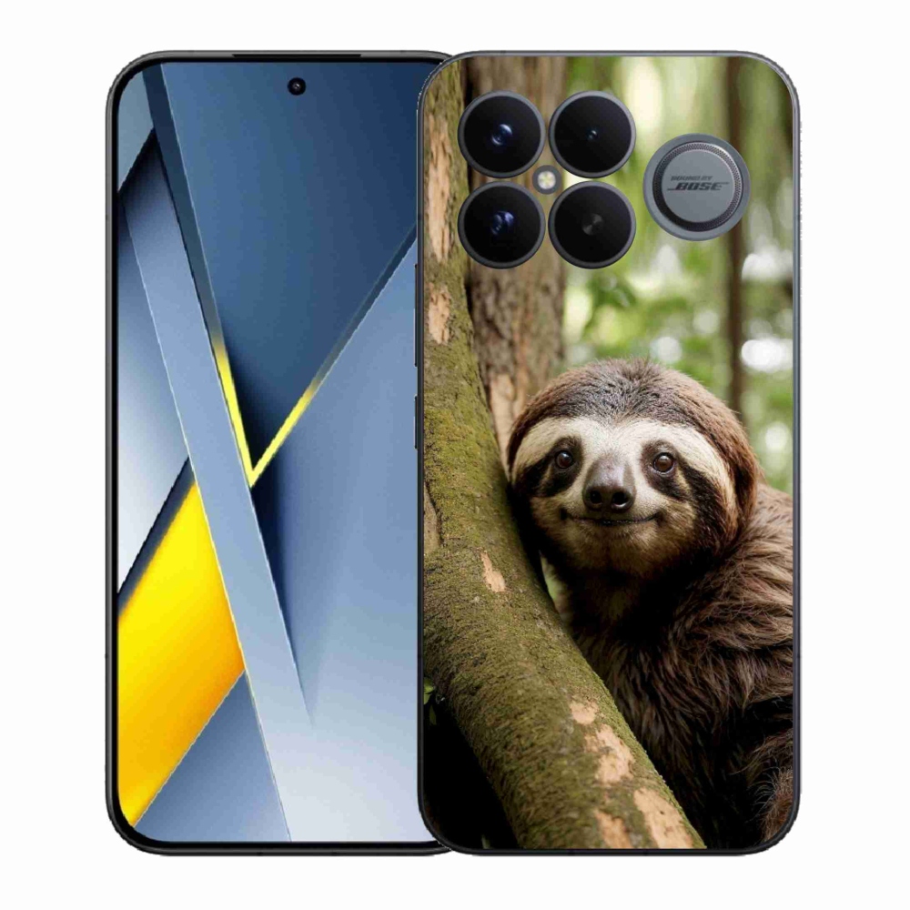 Gelový kryt mmCase na Xiaomi Poco F8 Ultra - usměvavý lenochod