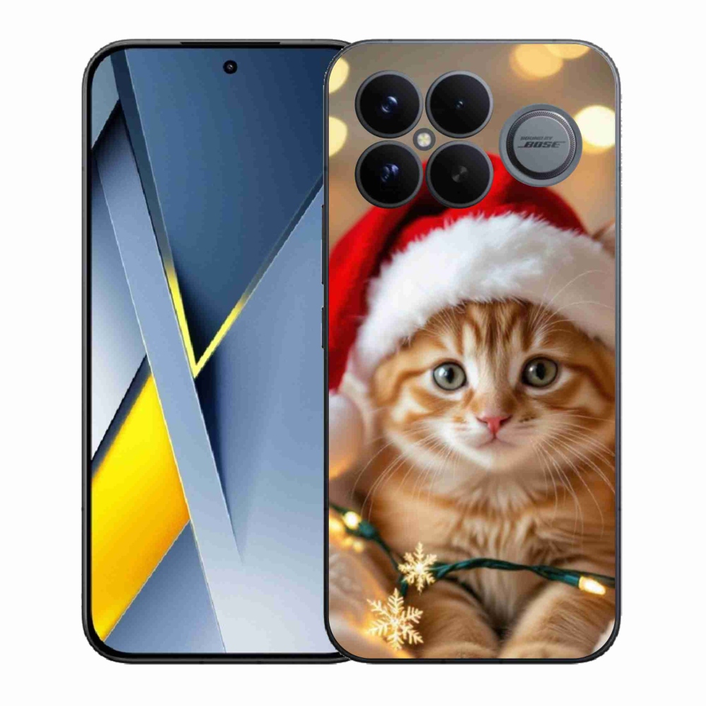 Gelový kryt mmCase na Xiaomi Poco F8 Ultra - vánoční kotě