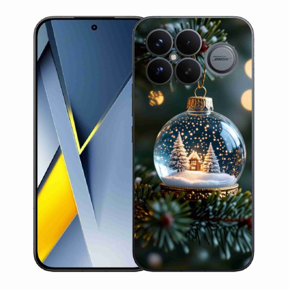 Gelový kryt mmCase na Xiaomi Poco F8 Ultra - vánoční koule 2