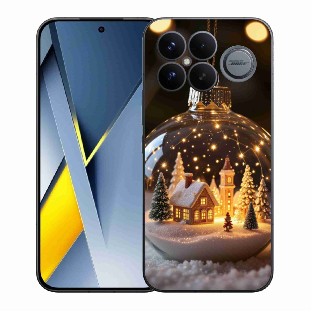 Gelový kryt mmCase na Xiaomi Poco F8 Ultra - vánoční koule 3