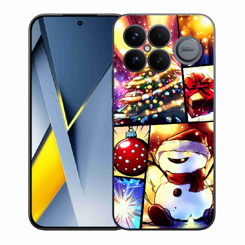 Gelový kryt mmCase na Xiaomi Poco F8 Ultra - vánoční motivy 1