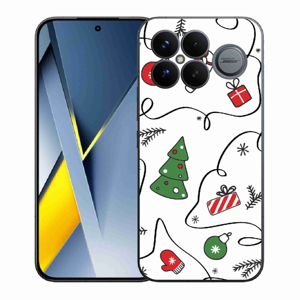 Gelový kryt mmCase na Xiaomi Poco F8 Ultra - vánoční motivy