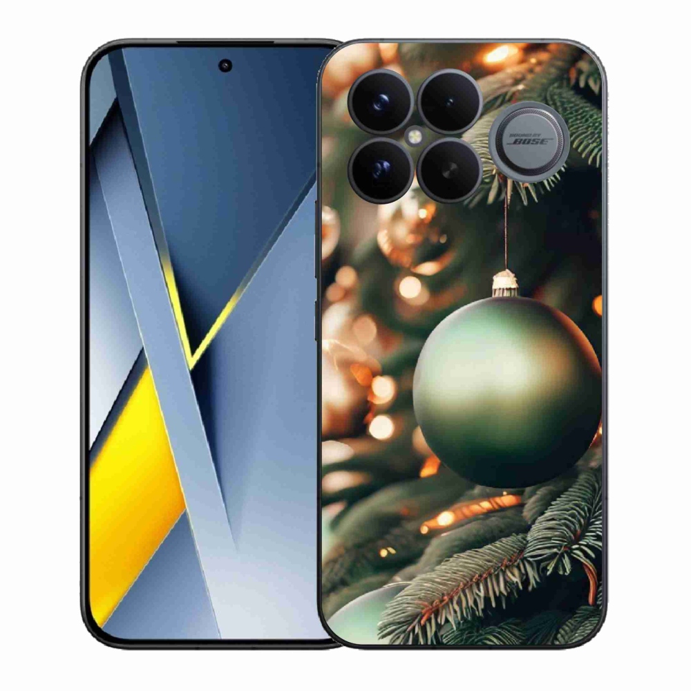 Gelový kryt mmCase na Xiaomi Poco F8 Ultra - vánoční ozdoby 1