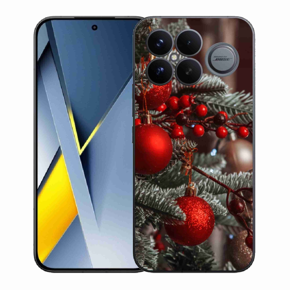 Gelový kryt mmCase na Xiaomi Poco F8 Ultra - vánoční ozdoby 2