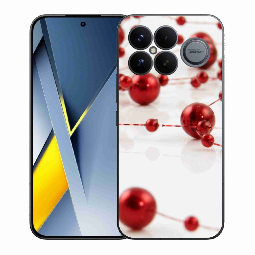 Gelový kryt mmCase na Xiaomi Poco F8 Ultra - vánoční řetěz