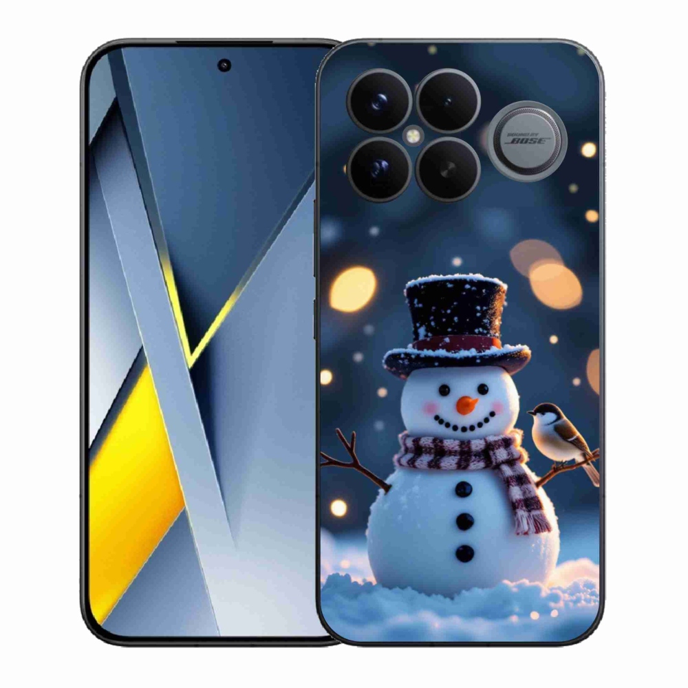 Gelový kryt mmCase na Xiaomi Poco F8 Ultra - vánoční sněhulák