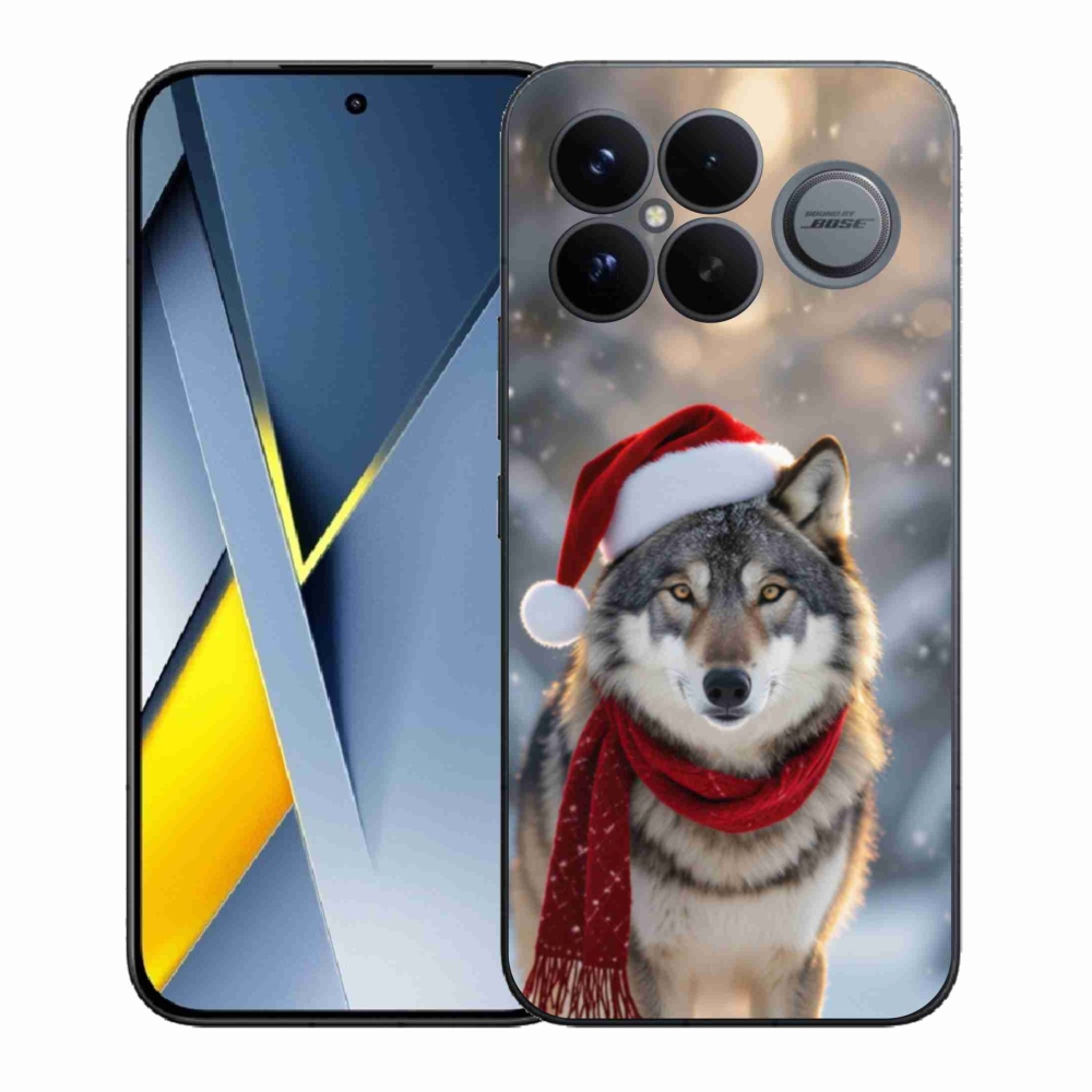 Gelový kryt mmCase na Xiaomi Poco F8 Ultra - vánoční vlk