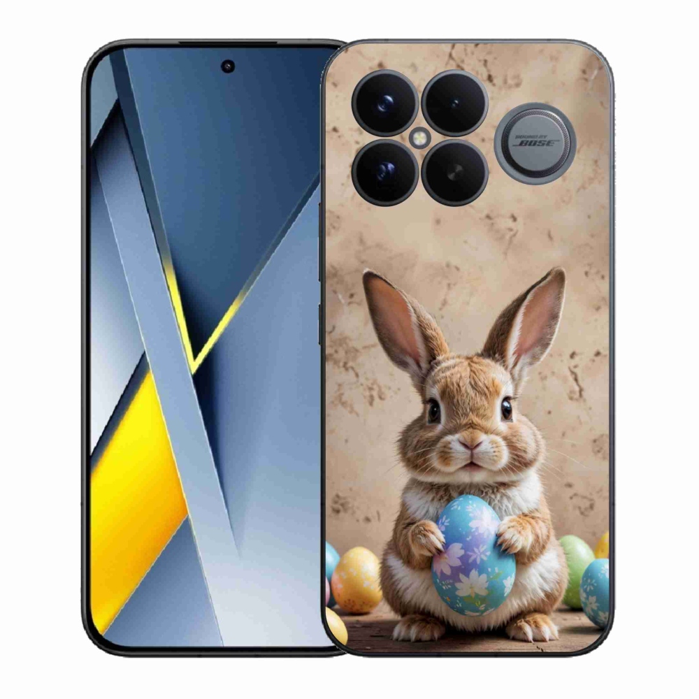 Gelový kryt mmCase na Xiaomi Poco F8 Ultra - velikonoční králíček