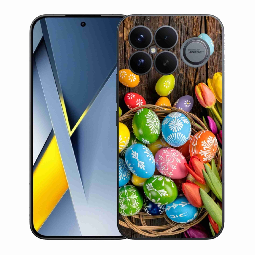 Gelový kryt mmCase na Xiaomi Poco F8 Ultra - velikonoční vajíčka