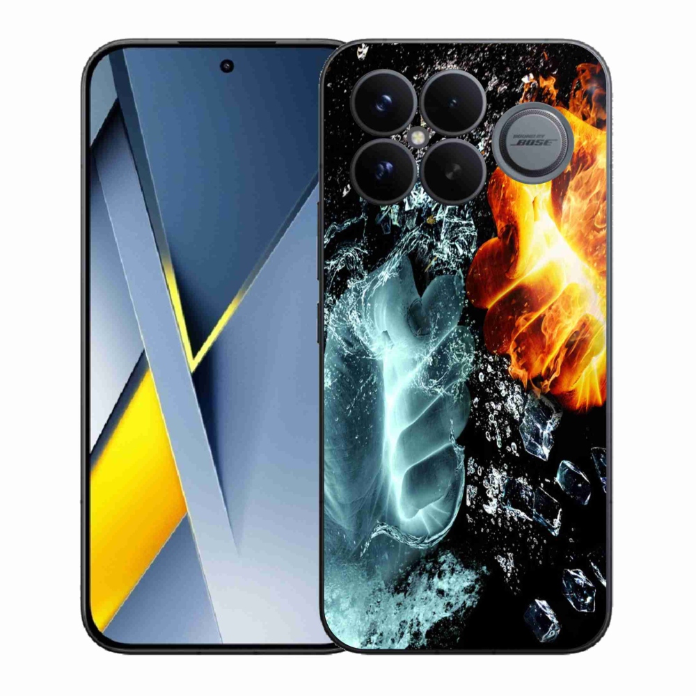 Gelový kryt mmCase na Xiaomi Poco F8 Ultra - voda a oheň