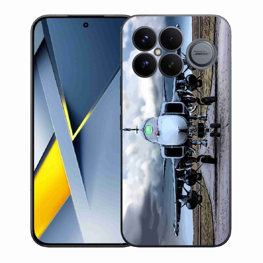 Gelový kryt mmCase na Xiaomi Poco F8 Ultra - vojenské letadlo