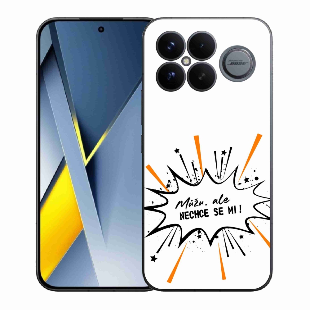 Gelový kryt mmCase na Xiaomi Poco F8 Ultra - vtipný text 11 bílé pozadí