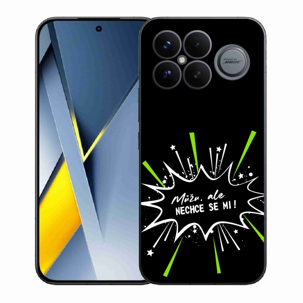 Gelový kryt mmCase na Xiaomi Poco F8 Ultra - vtipný text 11 černé pozadí