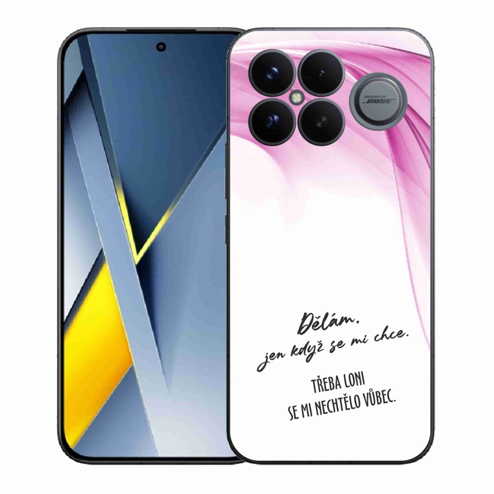 Gelový kryt mmCase na Xiaomi Poco F8 Ultra - vtipný text 12 bílé pozadí