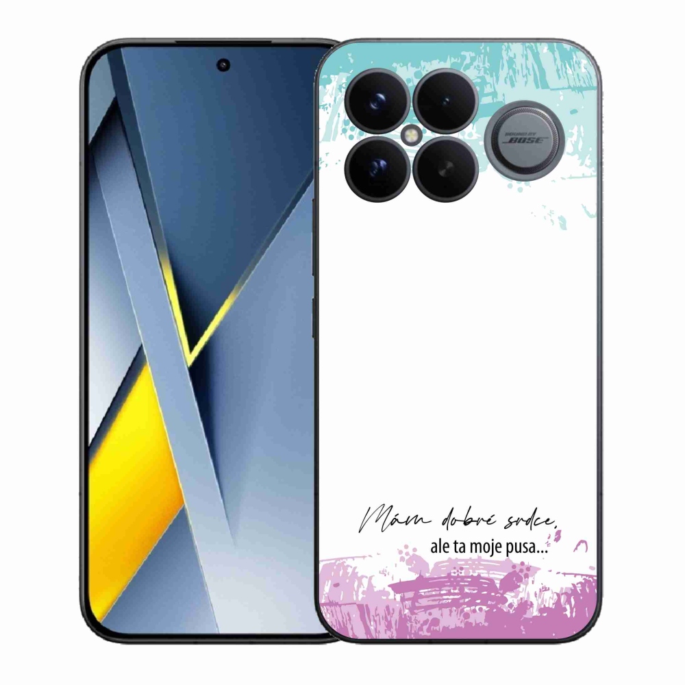 Gelový kryt mmCase na Xiaomi Poco F8 Ultra - vtipný text 3 bílé pozadí