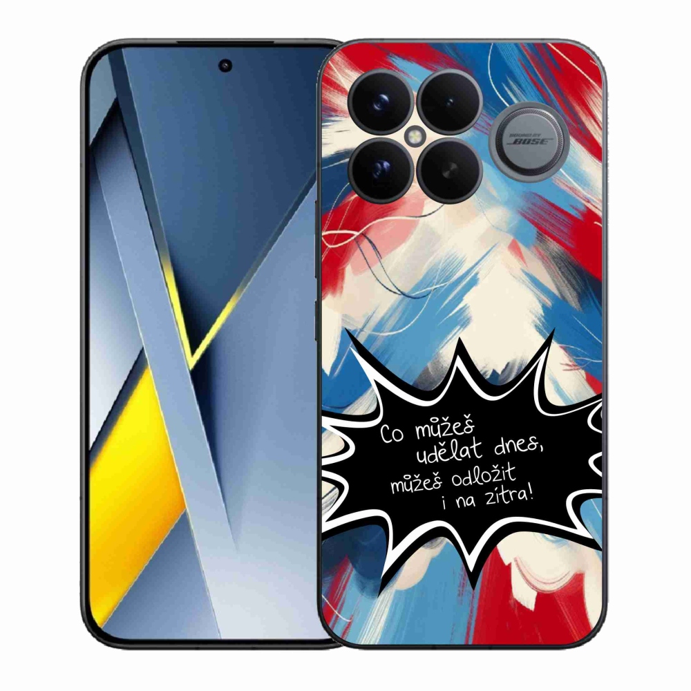 Gelový kryt mmCase na Xiaomi Poco F8 Ultra - vtipný text 9 černé pozadí