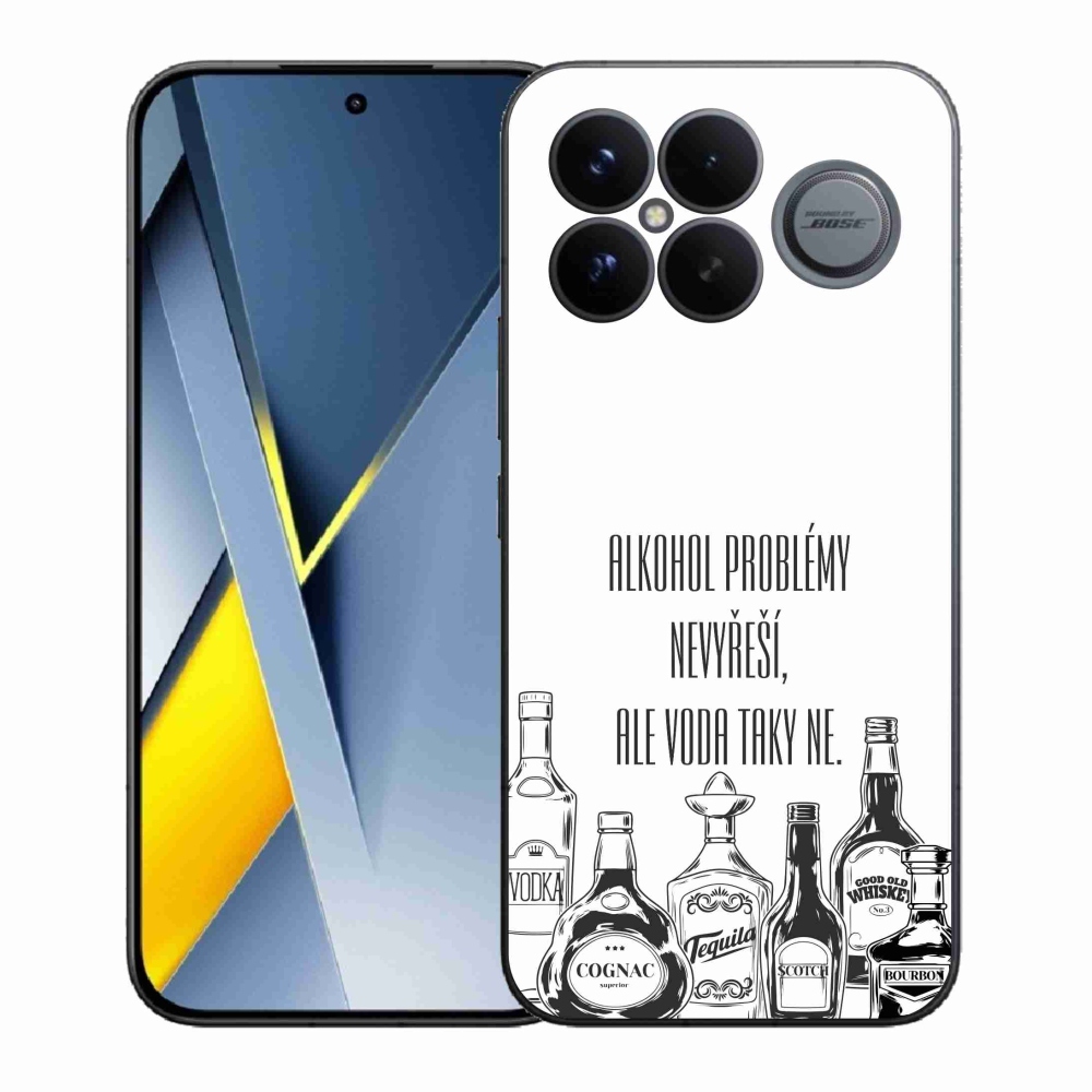 Gelový kryt mmCase na Xiaomi Poco F8 Ultra - vtipný text bílé pozadí