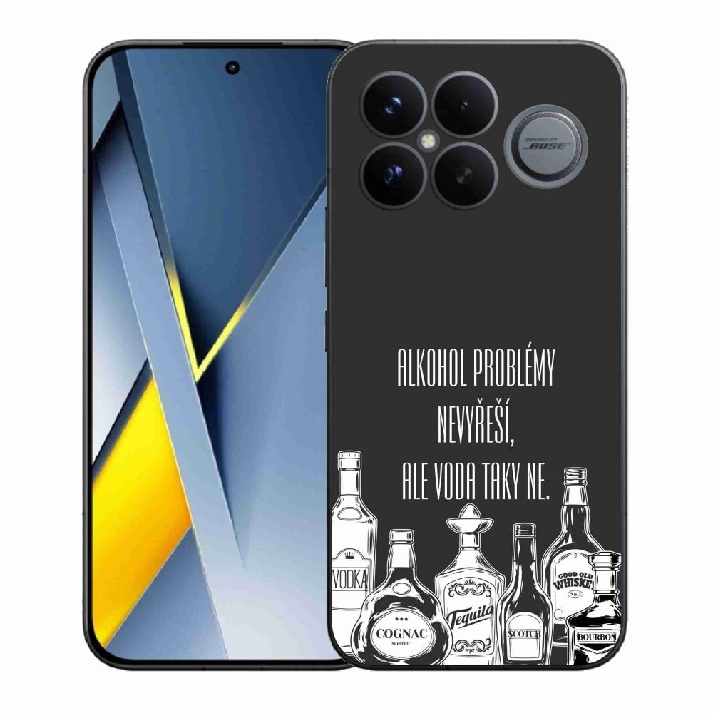 Gelový kryt mmCase na Xiaomi Poco F8 Ultra - vtipný text černé pozadí