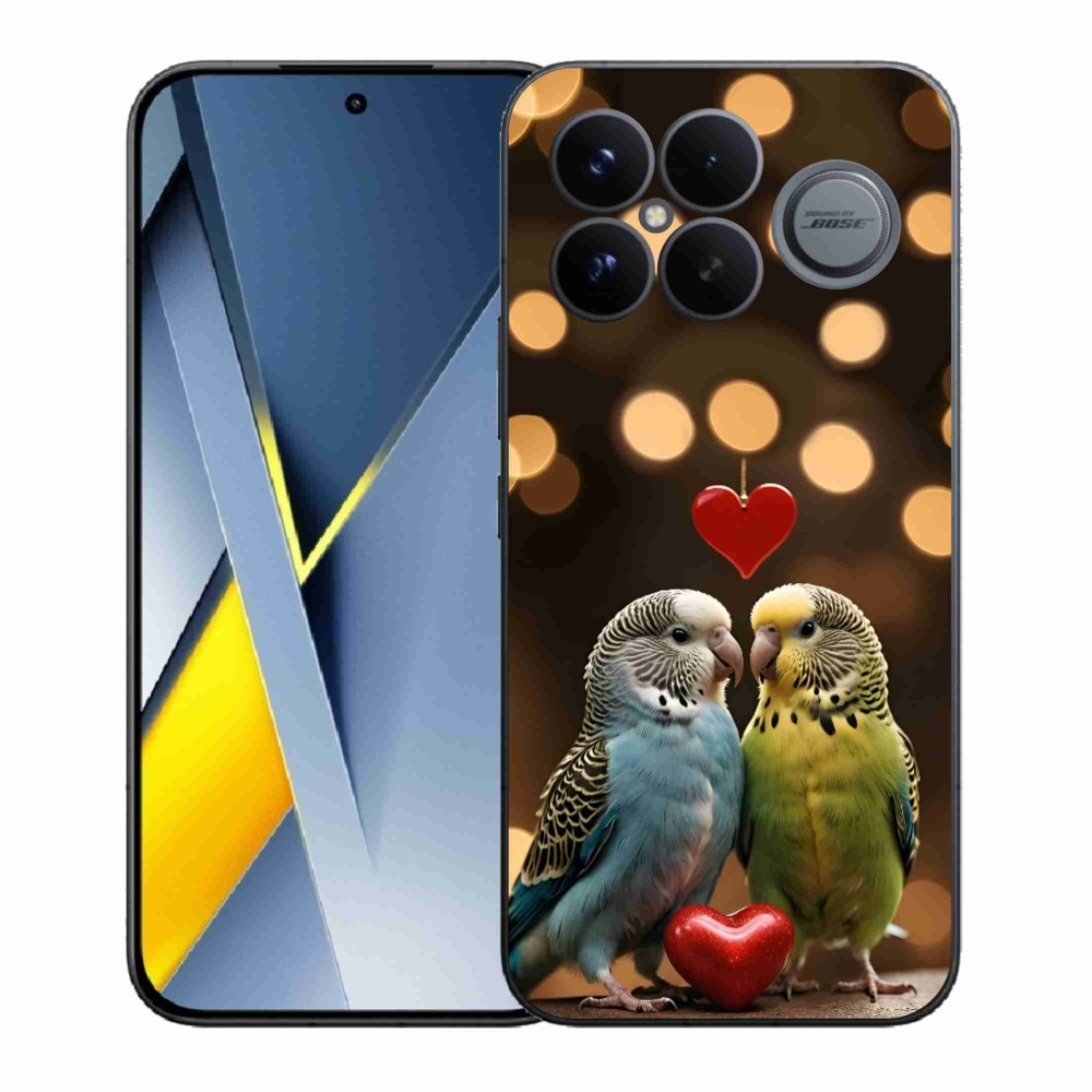 Gelový kryt mmCase na Xiaomi Poco F8 Ultra - zamilovaní papoušci