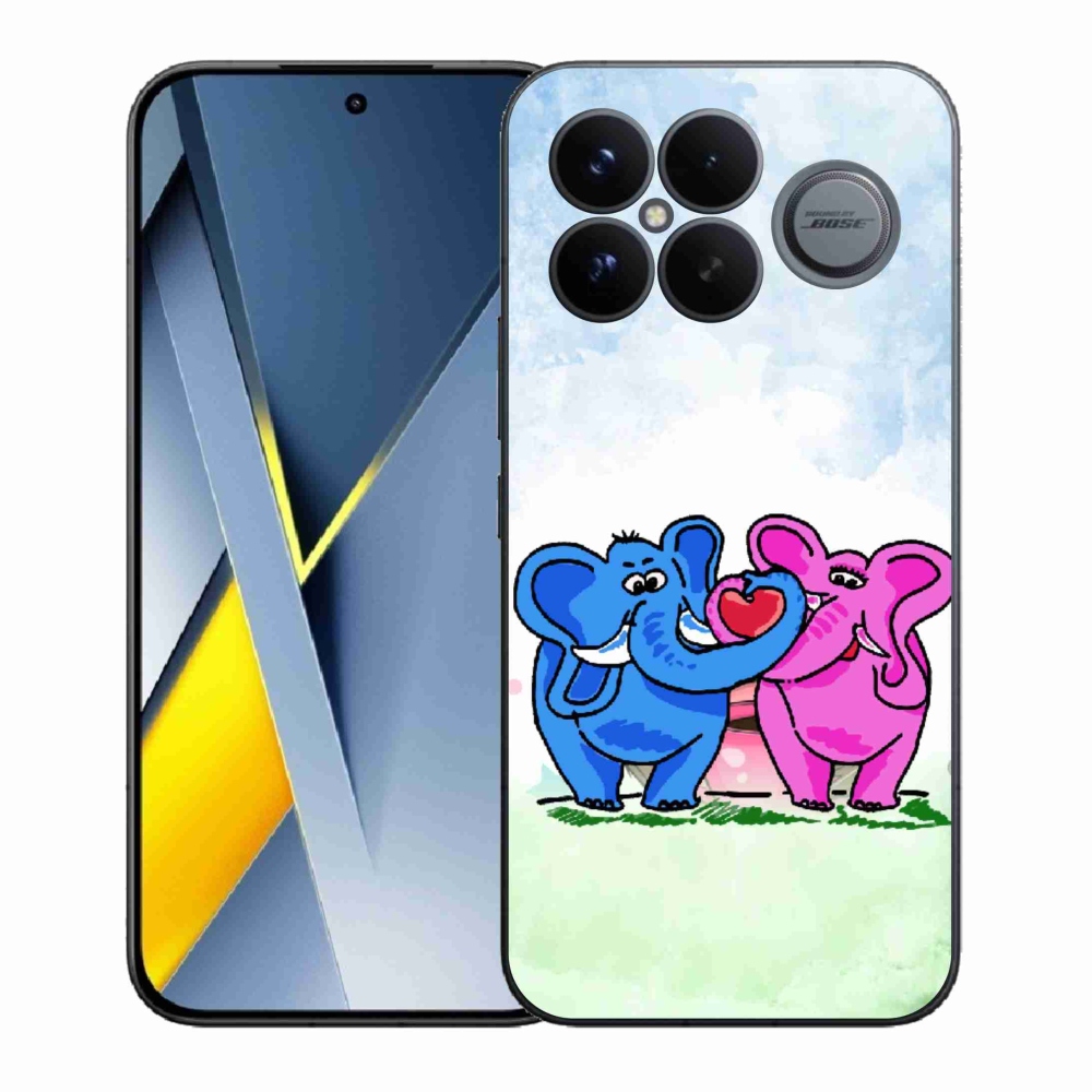 Gelový kryt mmCase na Xiaomi Poco F8 Ultra - zamilovaní sloni