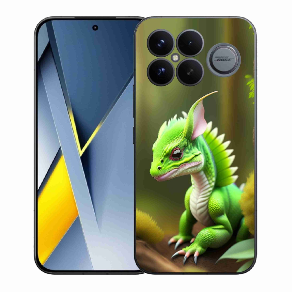 Gelový kryt mmCase na Xiaomi Poco F8 Ultra - zelený dráček