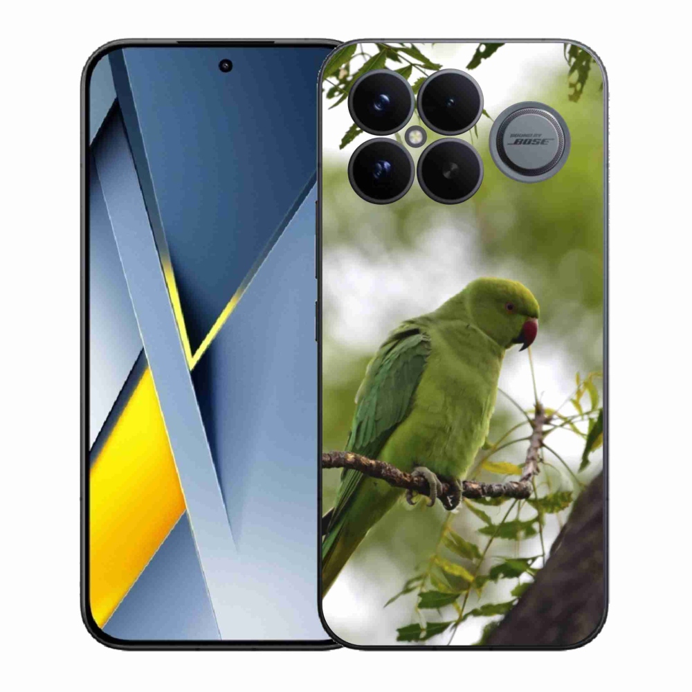 Gelový kryt mmCase na Xiaomi Poco F8 Ultra - zelený papoušek
