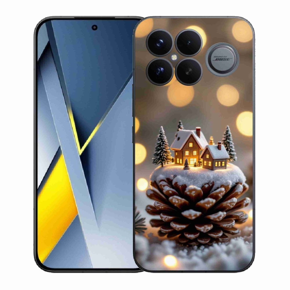 Gelový kryt mmCase na Xiaomi Poco F8 Ultra - zimní vesnička