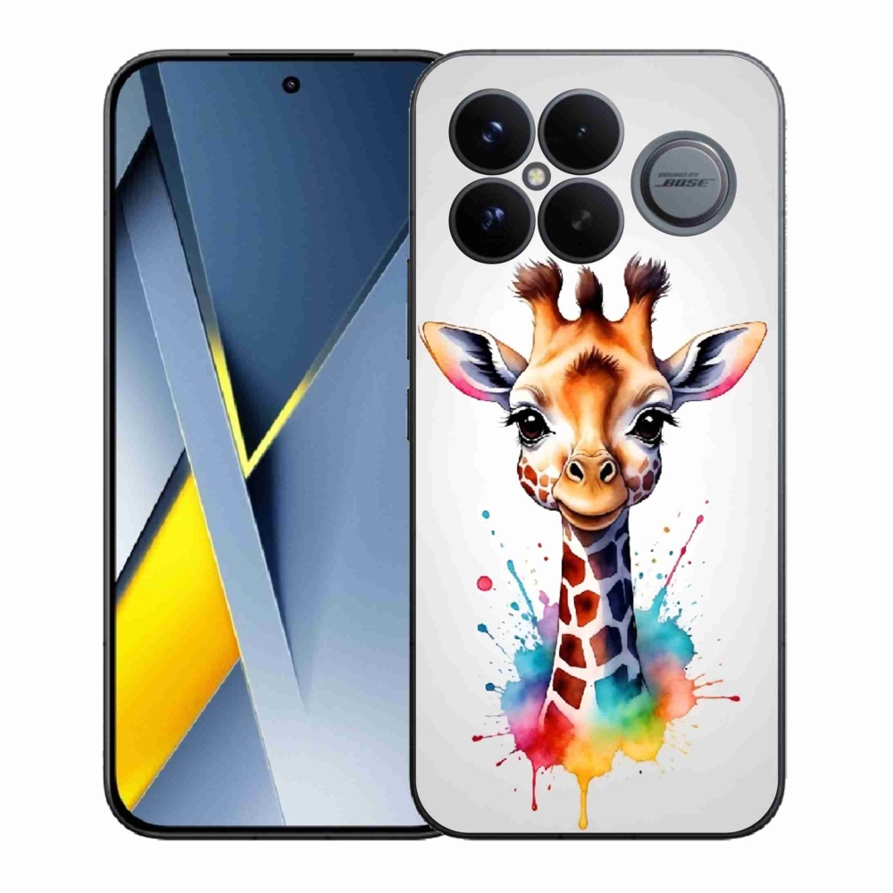 Gelový kryt mmCase na Xiaomi Poco F8 Ultra - žirafa 1