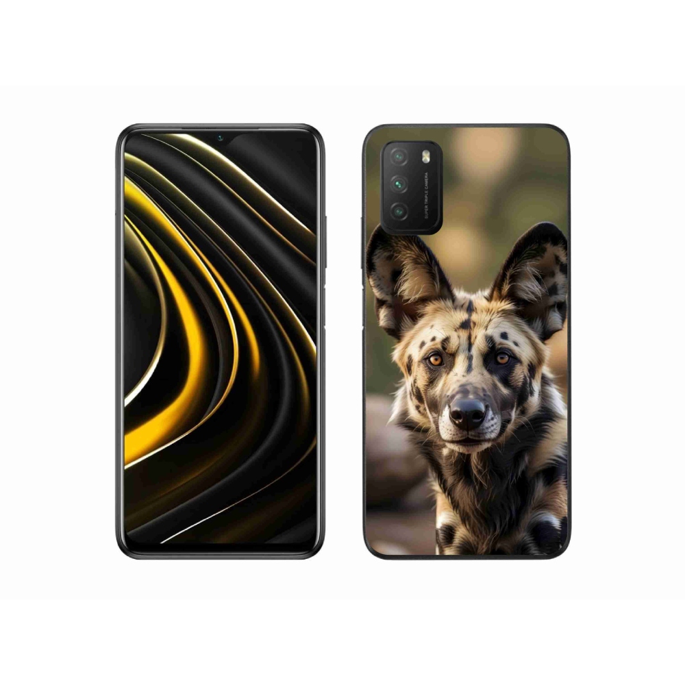 Gelový kryt mmCase na Xiaomi Poco M3 - africký divoký pes