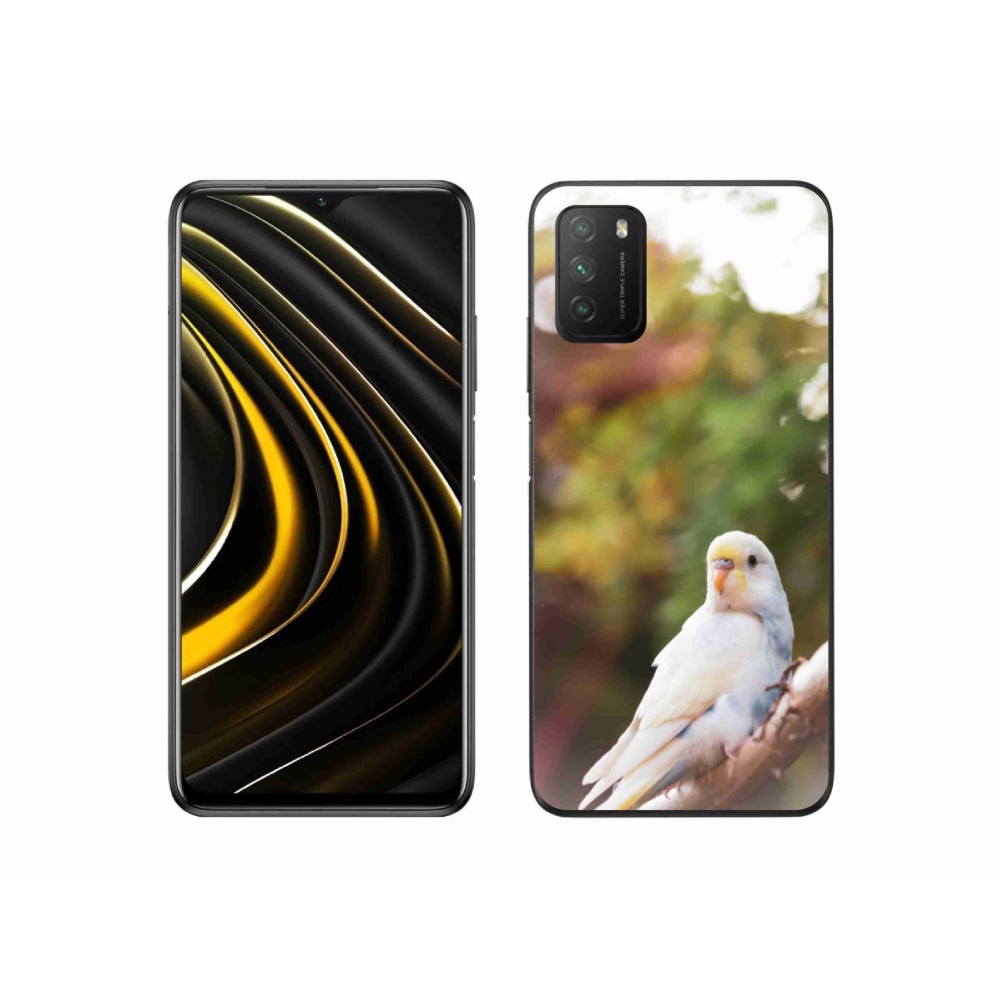 Gelový kryt mmCase na Xiaomi Poco M3 - andulka bílá