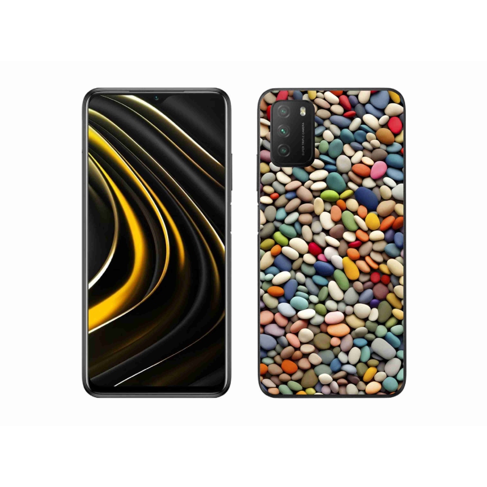 Gelový kryt mmCase na Xiaomi Poco M3 - barevné kamínky 2