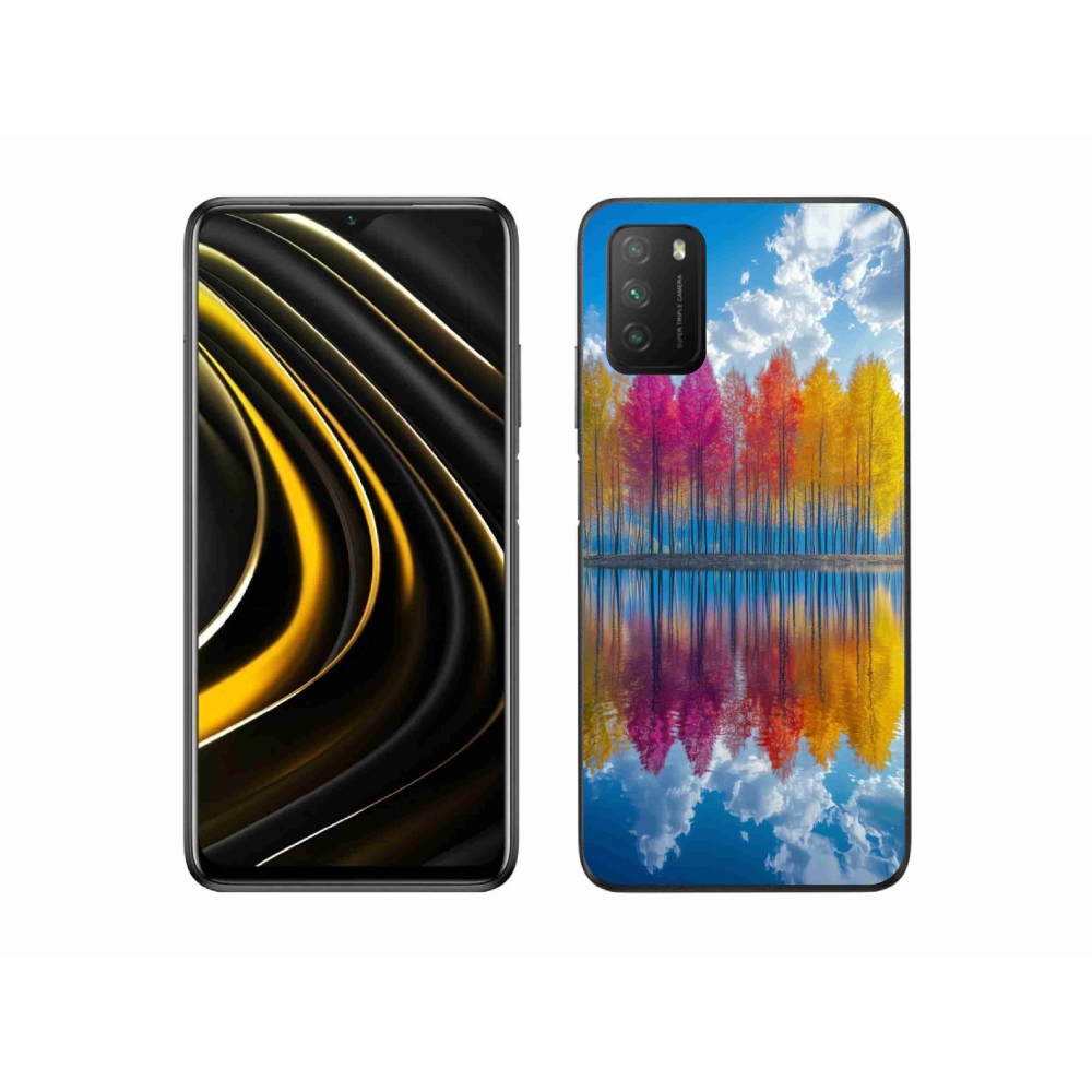 Gelový kryt mmCase na Xiaomi Poco M3 - barevné stromy