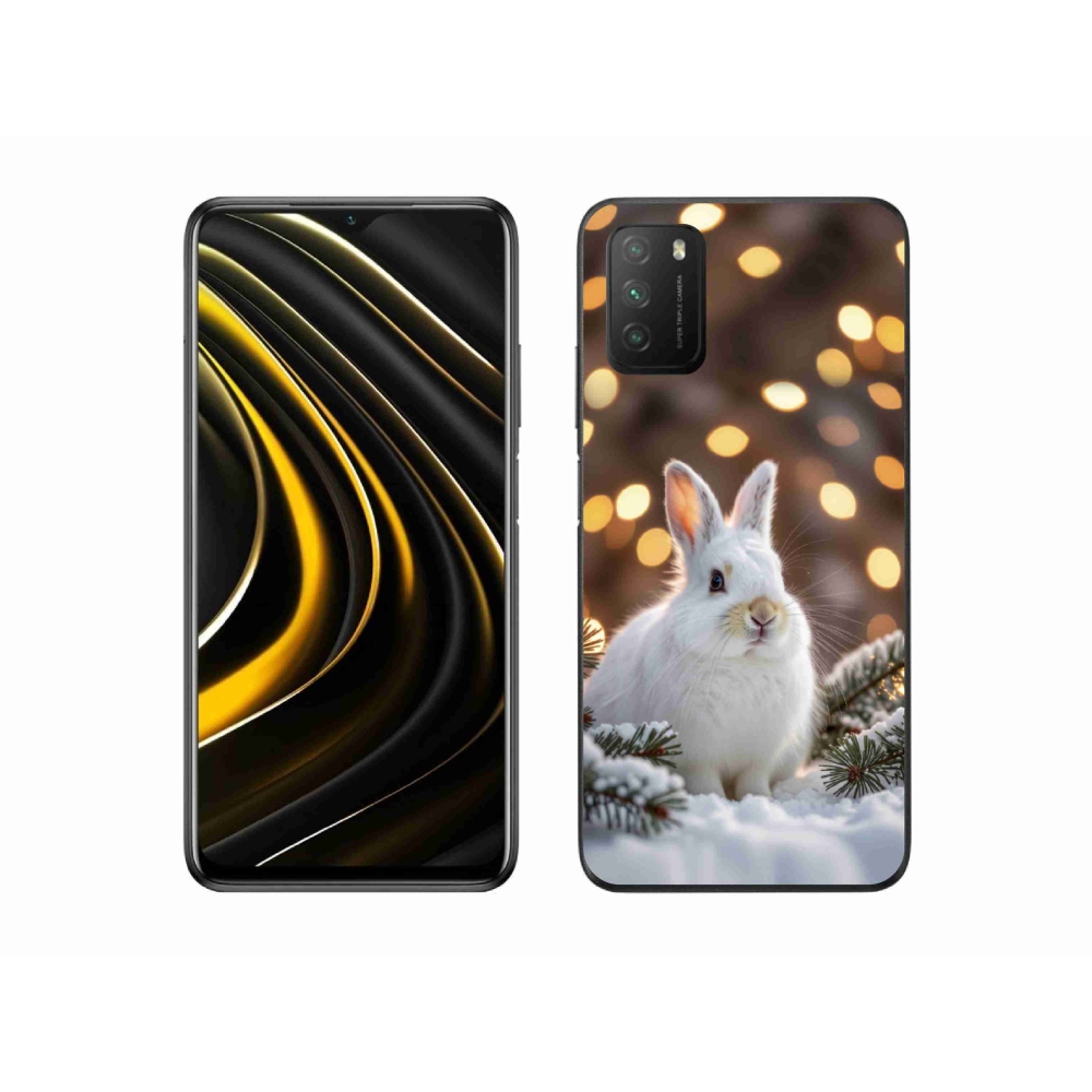 Gelový kryt mmCase na Xiaomi Poco M3 - bílý zajíc
