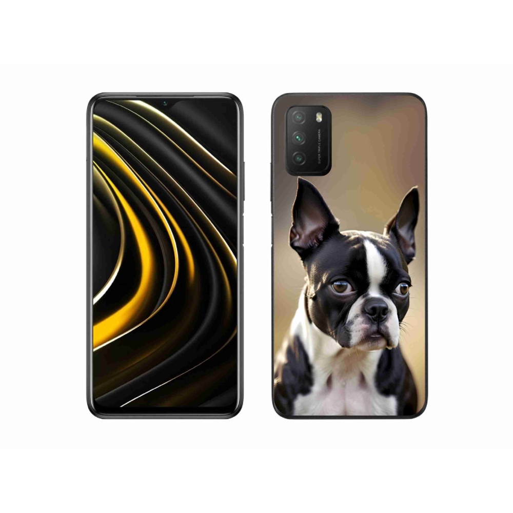 Gelový kryt mmCase na Xiaomi Poco M3 - bostonský teriér