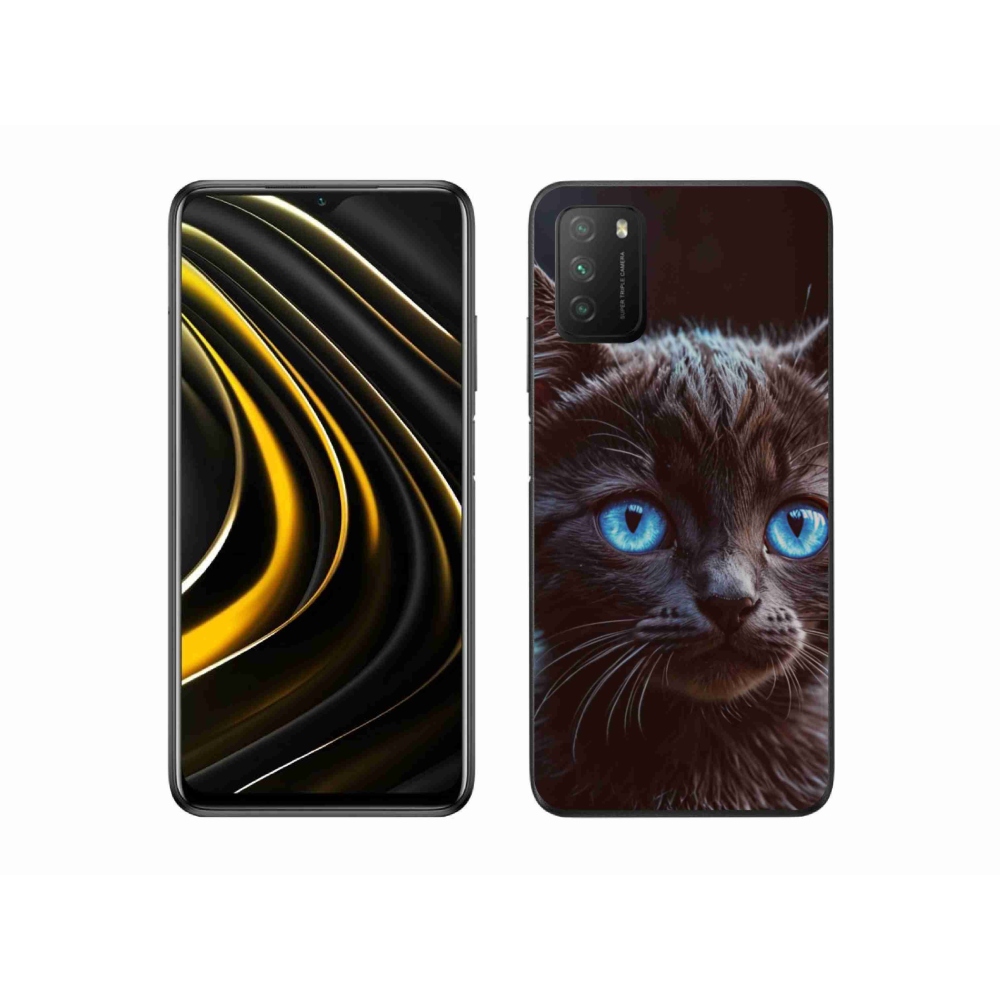 Gelový kryt mmCase na Xiaomi Poco M3 - černé kotě 2