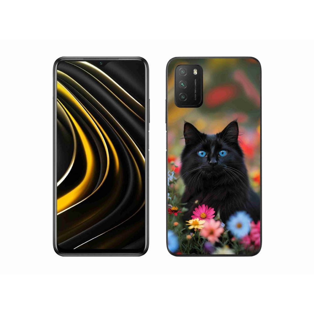 Gelový kryt mmCase na Xiaomi Poco M3 - černé kotě 4