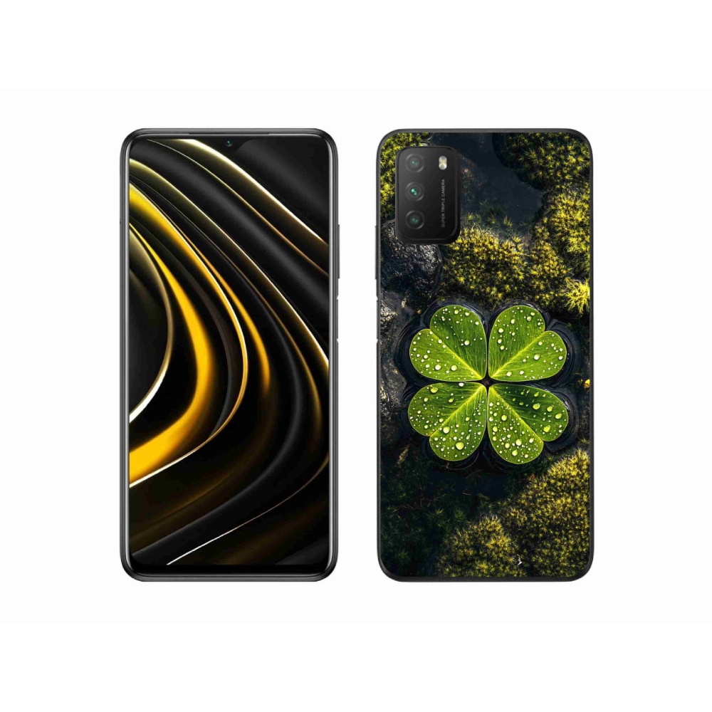 Gelový kryt mmCase na Xiaomi Poco M3 - čtyřlístek