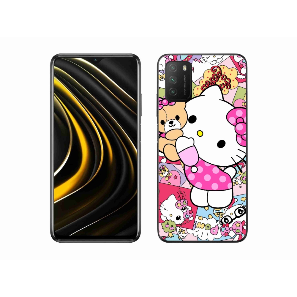 Gelový kryt mmCase na Xiaomi Poco M3 - cute kitty