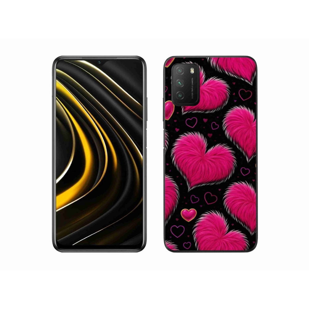 Gelový kryt mmCase na Xiaomi Poco M3 - hebká srdce