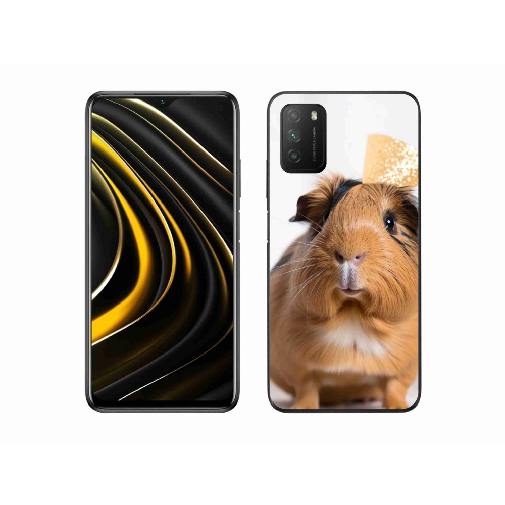 Gelový kryt mmCase na Xiaomi Poco M3 - hnědé morče