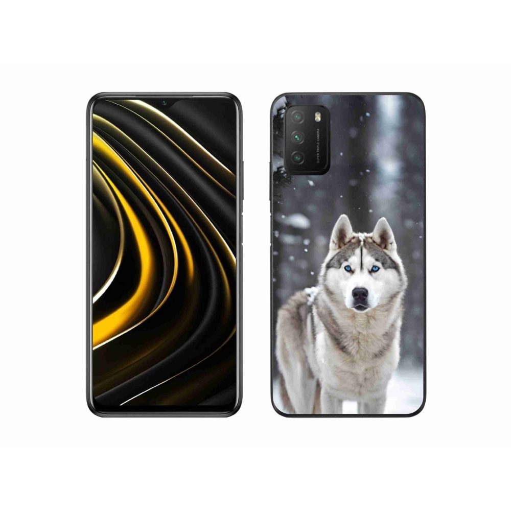 Gelový kryt mmCase na Xiaomi Poco M3 - husky 2