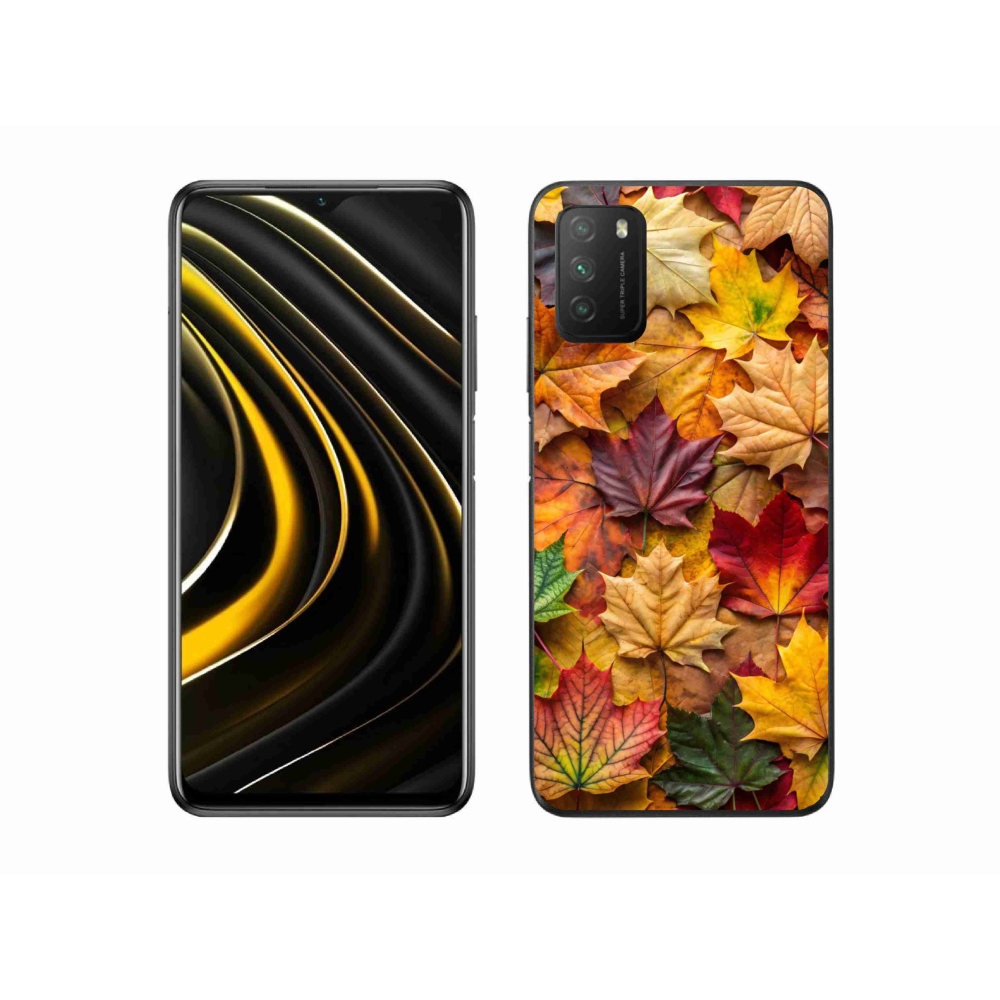 Gelový kryt mmCase na Xiaomi Poco M3 - javorové listy 2