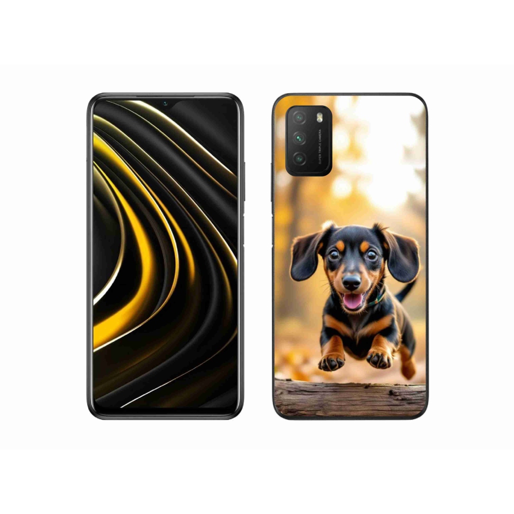 Gelový kryt mmCase na Xiaomi Poco M3 - jezevčík 2