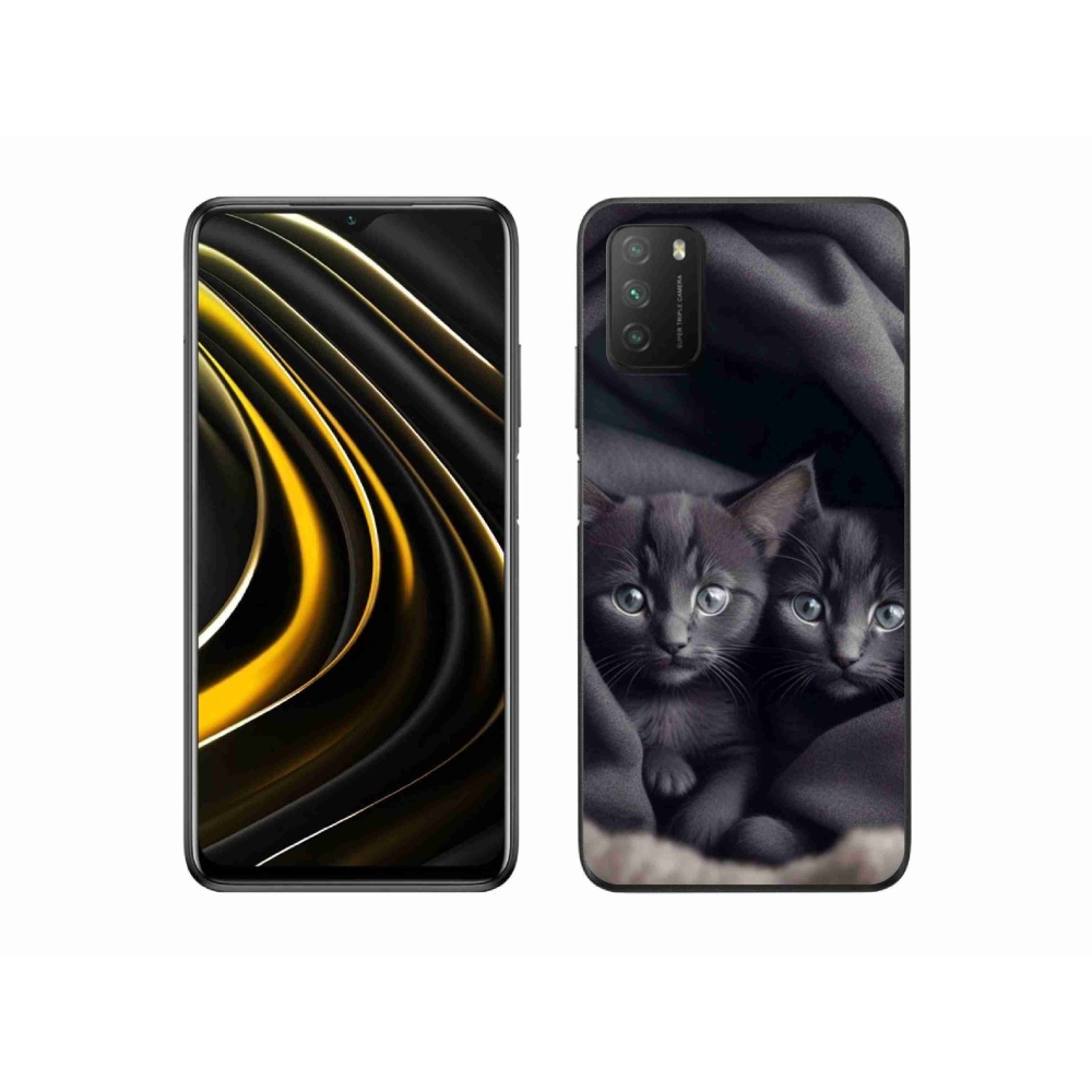Gelový kryt mmCase na Xiaomi Poco M3 - kočičí duo