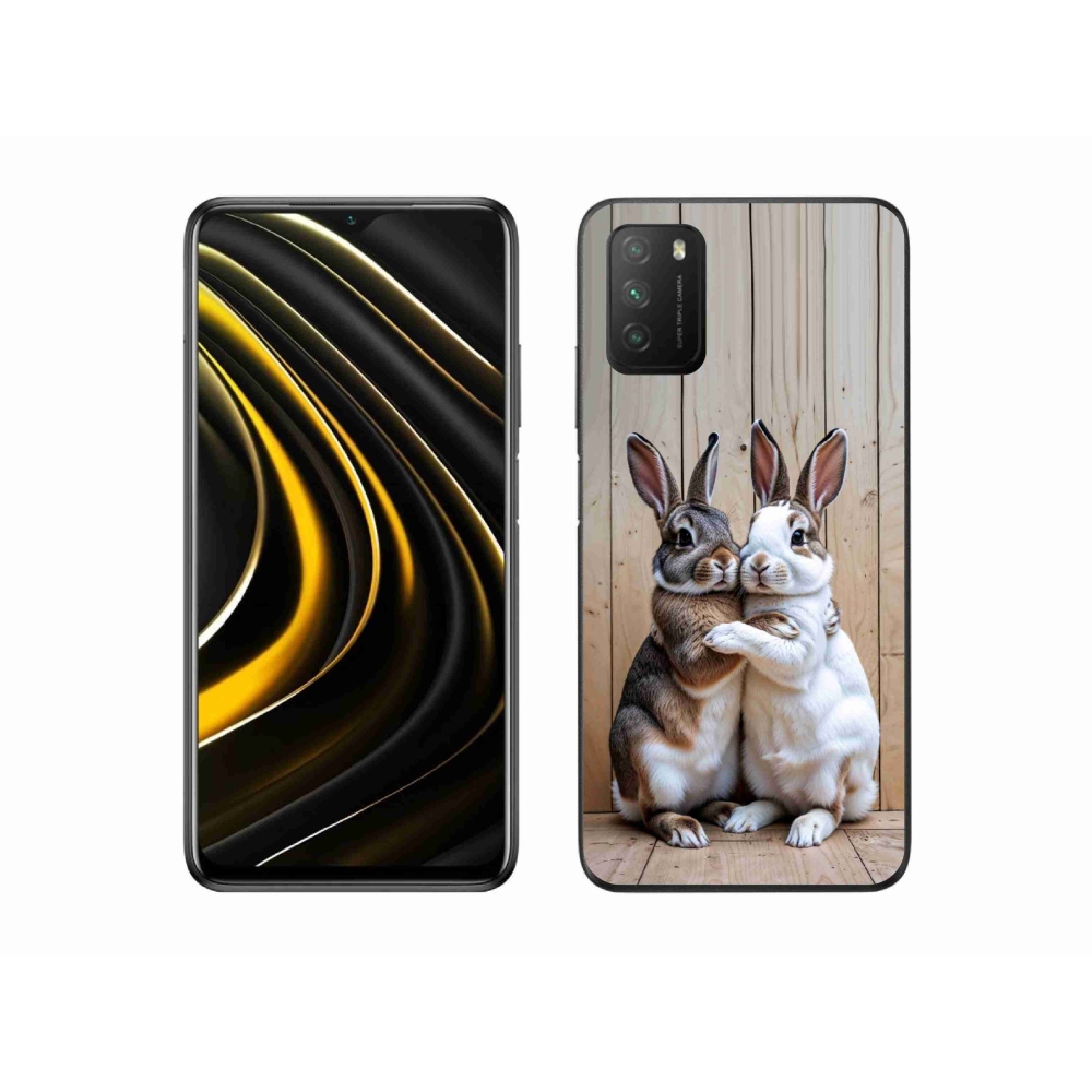Gelový kryt mmCase na Xiaomi Poco M3 - králičí pár