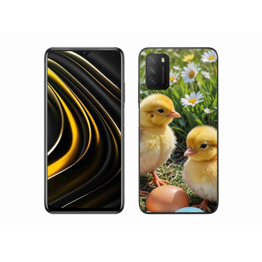 Gelový kryt mmCase na Xiaomi Poco M3 - kuřátka