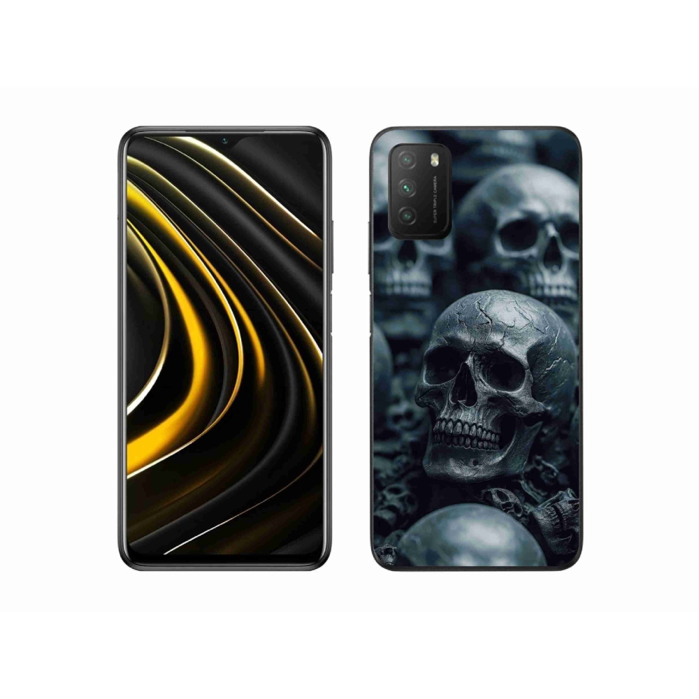 Gelový kryt mmCase na Xiaomi Poco M3 - lebka 2